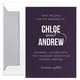Modern Couple Shimmer Save the Date Cards Image 4 of 13